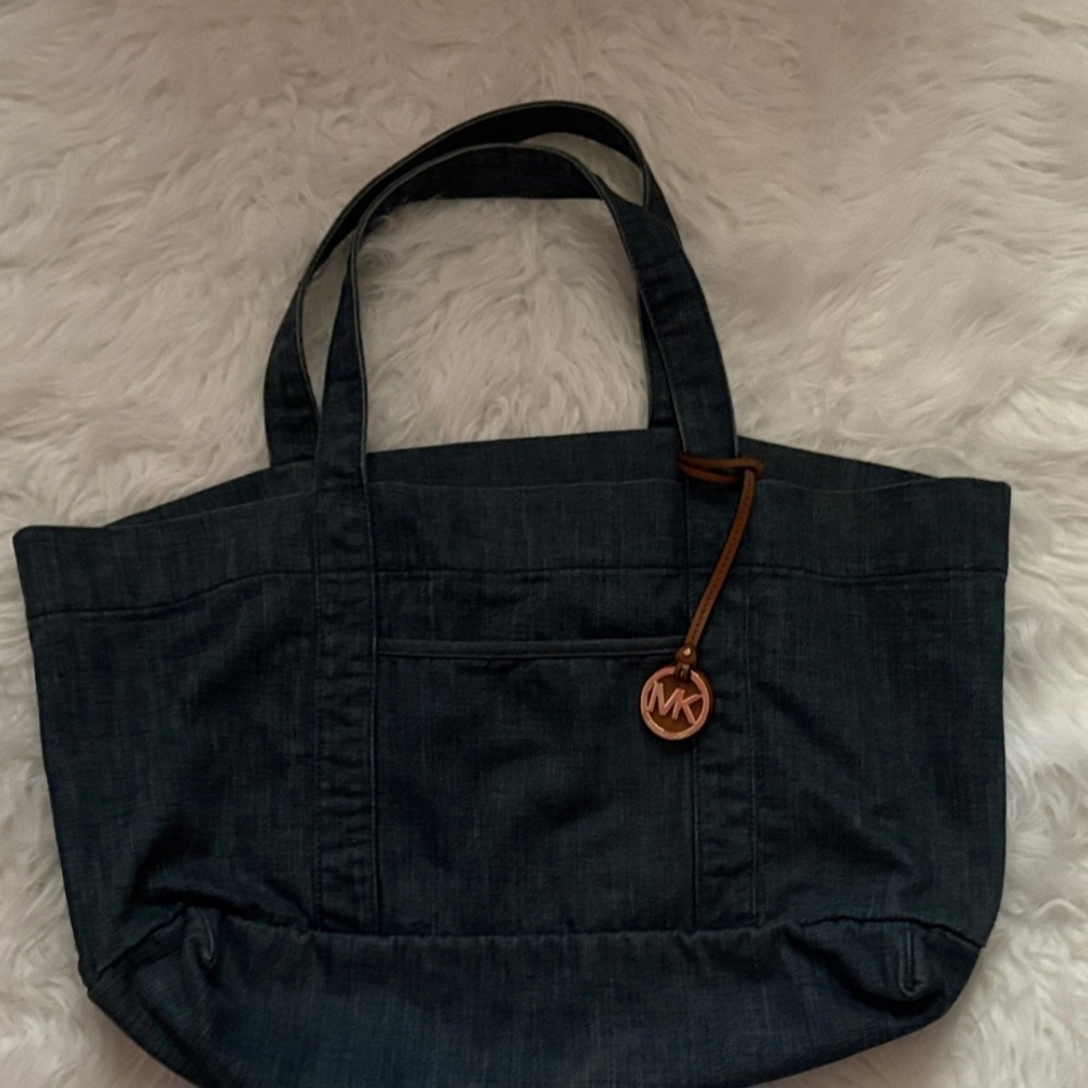 Michael Kors Denim Blue Tote Bag